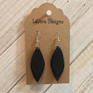 Genuine and Faux Leather Earrings